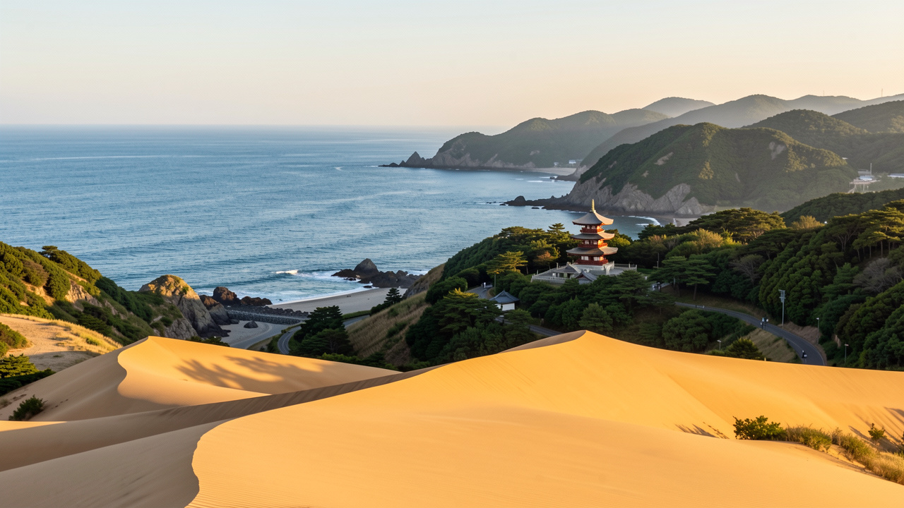 Quels lieux de Tottori choisir pour un voyage entre dunes, littoral et temples ?